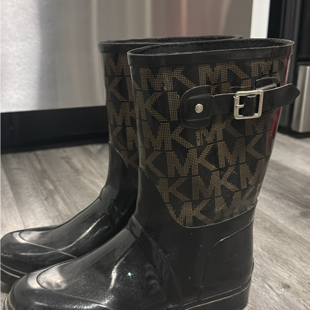 Michael Kors Black Rain Boots for Woman